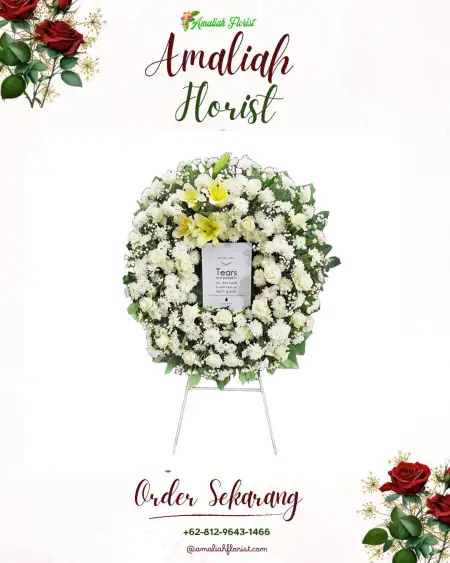 Krans Bunga Duka Batu Merah